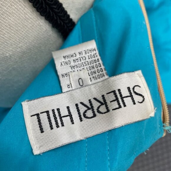 Sherri Hill Formal Dress Style 50076 Turquoise Size 0, NWT - Picture 3 of 12